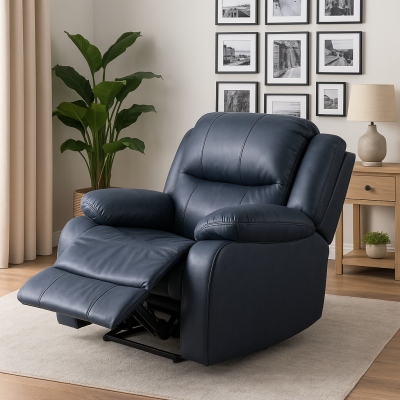 Light Grey Recliner Chair – 1-Seater Lounge Sofa