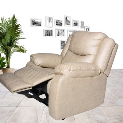 Oscar Single Recliner Sofa - Cream