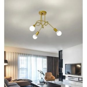 3 Bulb Sputnik Chandelier