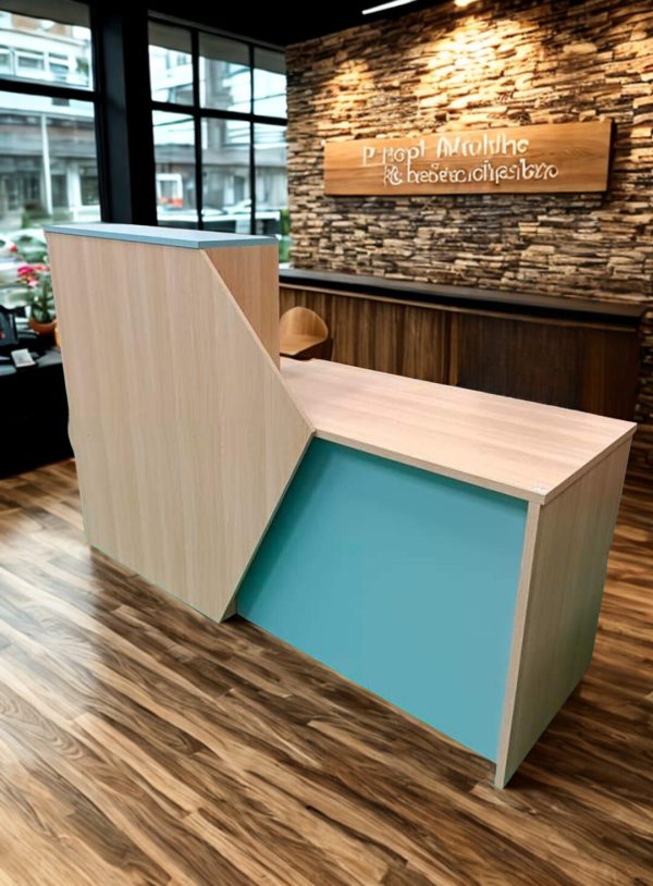 Modern Reception Desk with durable 24mm thick top