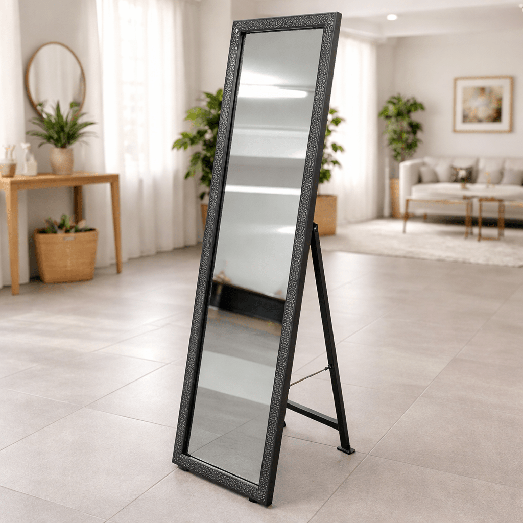 Luxe Full-Length Dressing Mirror – Black Frame 1 Luxe Full-Length Dressing Mirror – Black Frame
