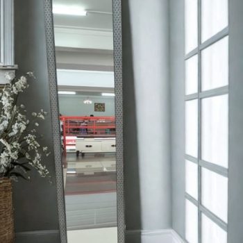 Luxe Full-Length Dressing Mirror – Black Frame