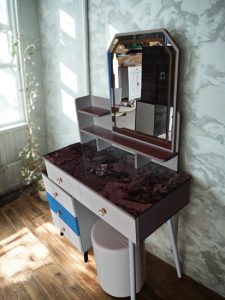 Marble Luxe LED Dressing Table