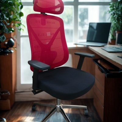 High Back Office Chair in Red