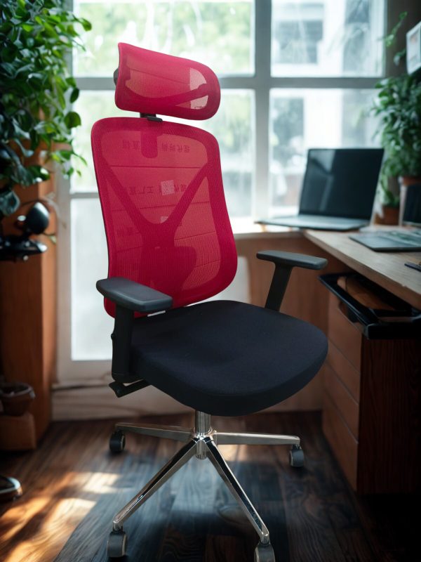 High Back Office Chair in Red