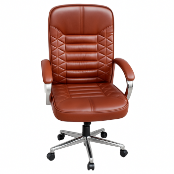 Premium Brown Leather Office Chair