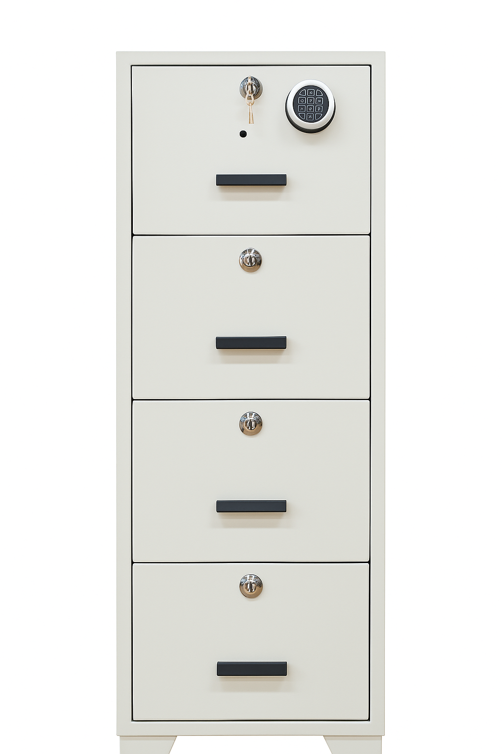 FIREPROOF FILING CABINET - 4 DRAWER - 270kgs 1 FIREPROOF FILING CABINET - 4 DRAWER - 270kgs