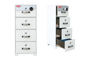 4-Drawer Fireproof Filing Cabinet with Digital Safe Lock