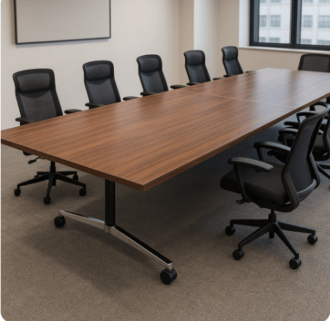 2400mm Foldable Conference Table – Style, Comfort & Productivity 1 2400mm Foldable Conference Table – Style, Comfort & Productivity