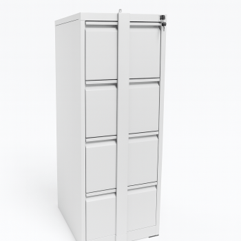 4 Drawer Filing Cabinet with Security Bar