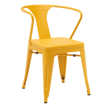Metallic Bistro Chair - Yellow