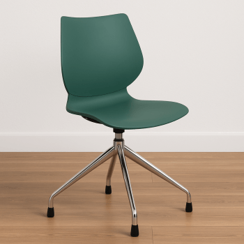 Sleek Swivel Minimalist Chair - Green