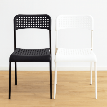 Lightweight Café-Style Bistro Chair - White