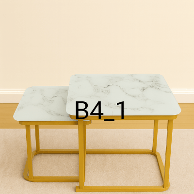 Marble Glass Twin Coffee Tables