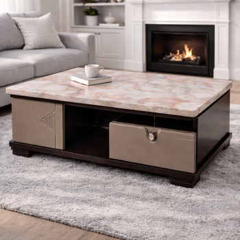 Glass-TopCoffee Table