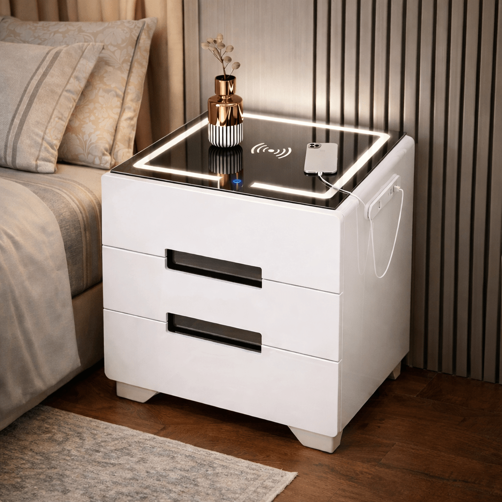 Nova Modern Bedside Drawer - 2 Drawer 1 Nova Modern Bedside Drawer - 2 Drawer