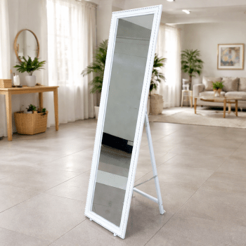 Luxe Full-Length Dressing Mirror – White Frame