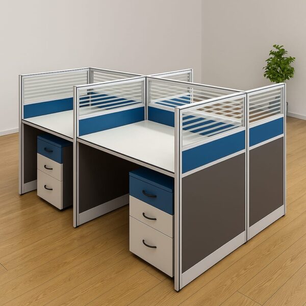 4 Way Workstation Price in Nairobi | Affordable Office Furniture
