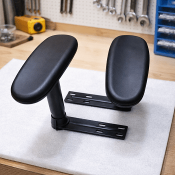 Adjustable Office Chair Armrest with Steel Plate
