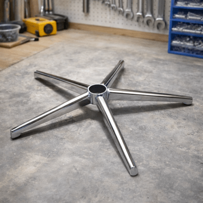 Slim Chrome Office Chair Base (5-Star)