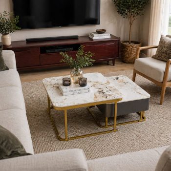 Aurora Marble Nesting Coffee Table