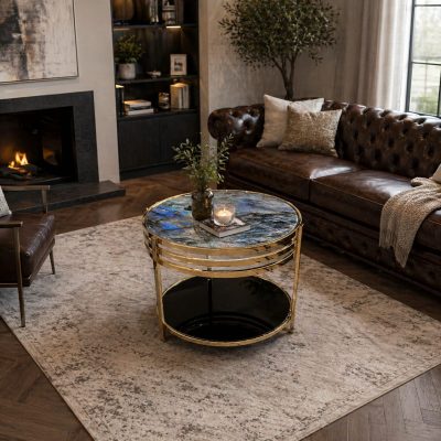 Azure Marble Coffee Table